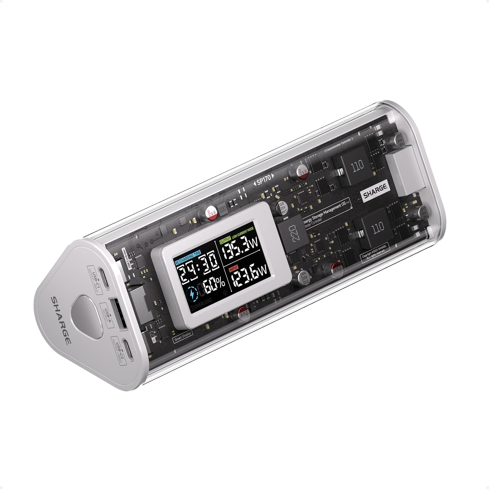 Shargeek 170 モバイルバッテリー 24000mAh Amazon.com: SHARGEEK 170 Power Bank, 170W Total 24,000mAh High